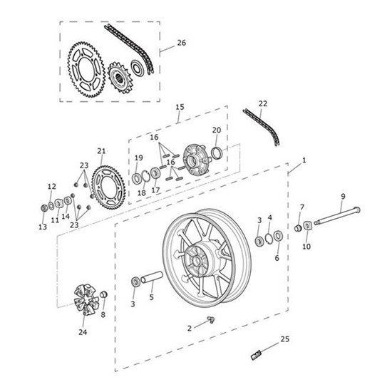 Bild von 520 Chain, 102L, Split, Spares