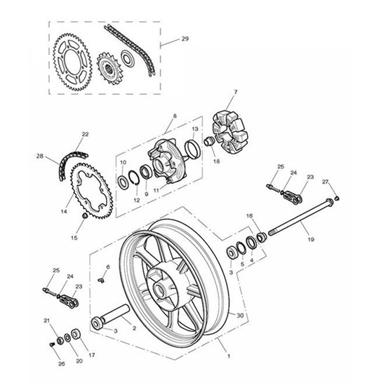 Bild von 520 Chain, 104L, Split, Spares