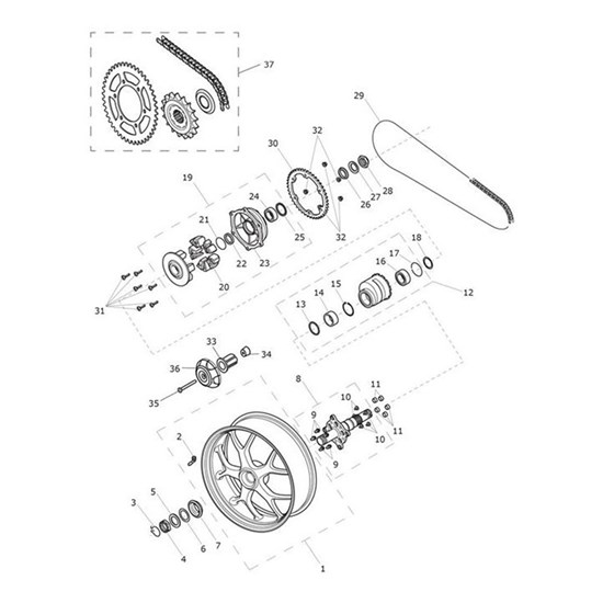 Bild von 530 Chain, 120L, Split, Spares Set