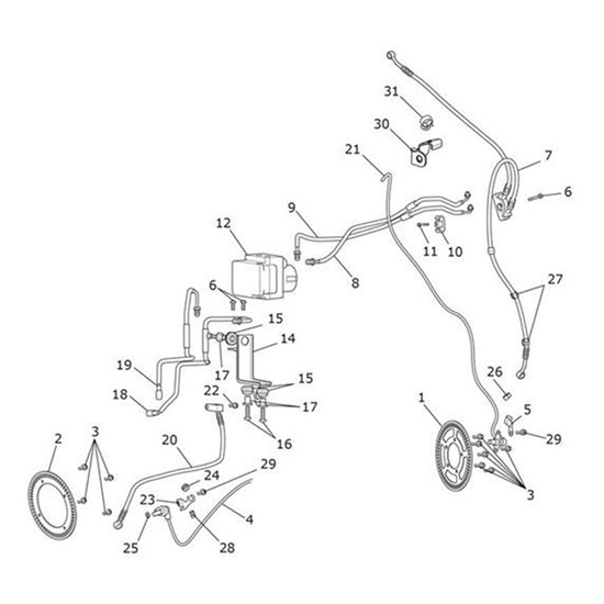 Bild von ABS Return Pipe, Rear