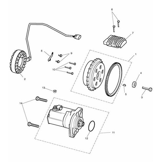 Bild von ANLASSER, 1.2 KW