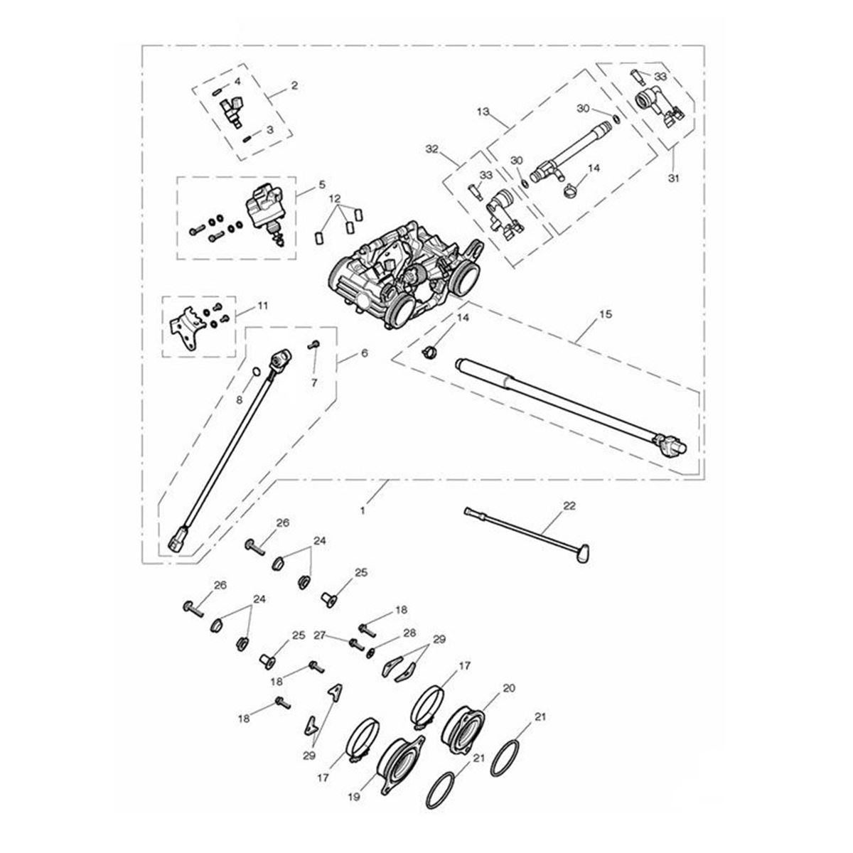 Bild von Adapter, Throttle Body, RHS