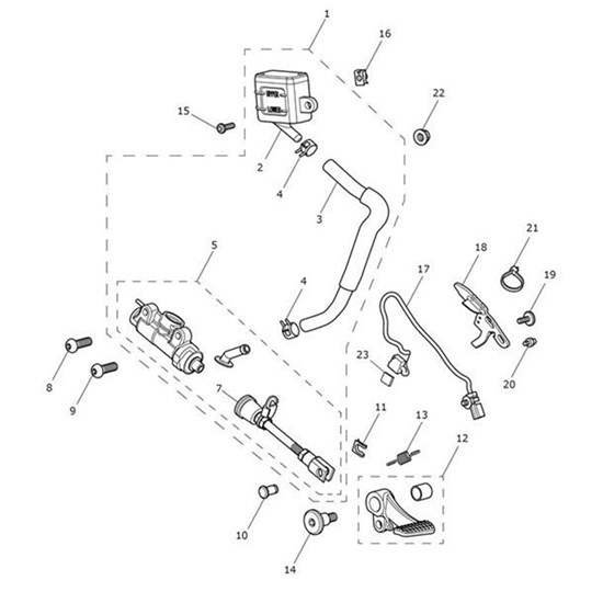 Bild von Adjust Bracket, Brake Switch