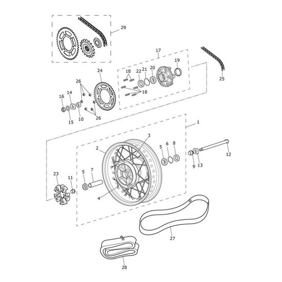 Bild von Adjuster, Rear Wheel, LHS