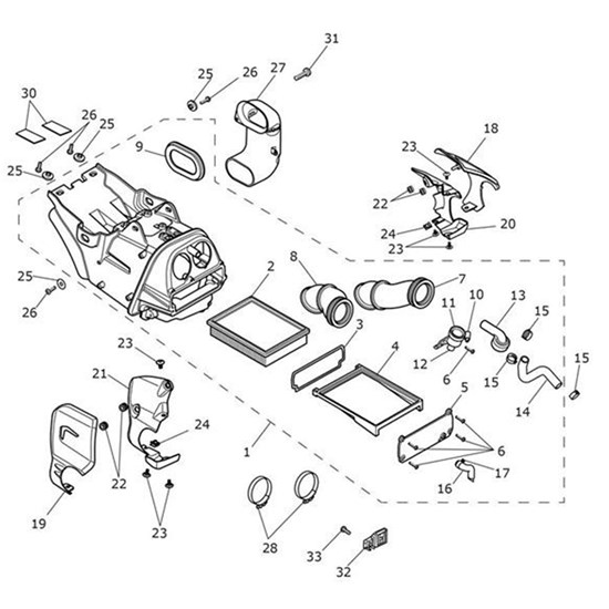 Bild von Airbox Assy, D44 Throttles