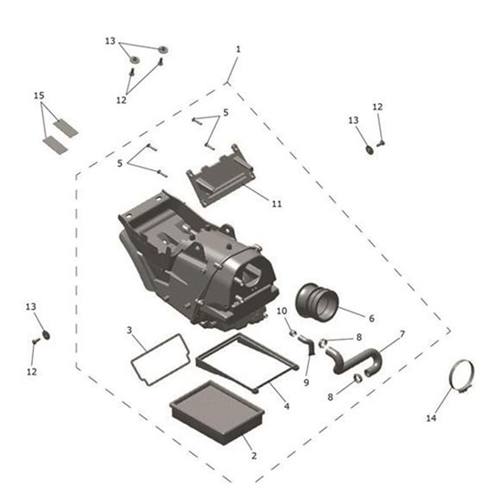 Bild von Airbox Assy, Single Throttle