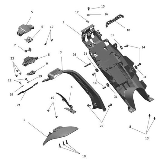 Bild von Arm, Number Plate Hanger, Matt Black