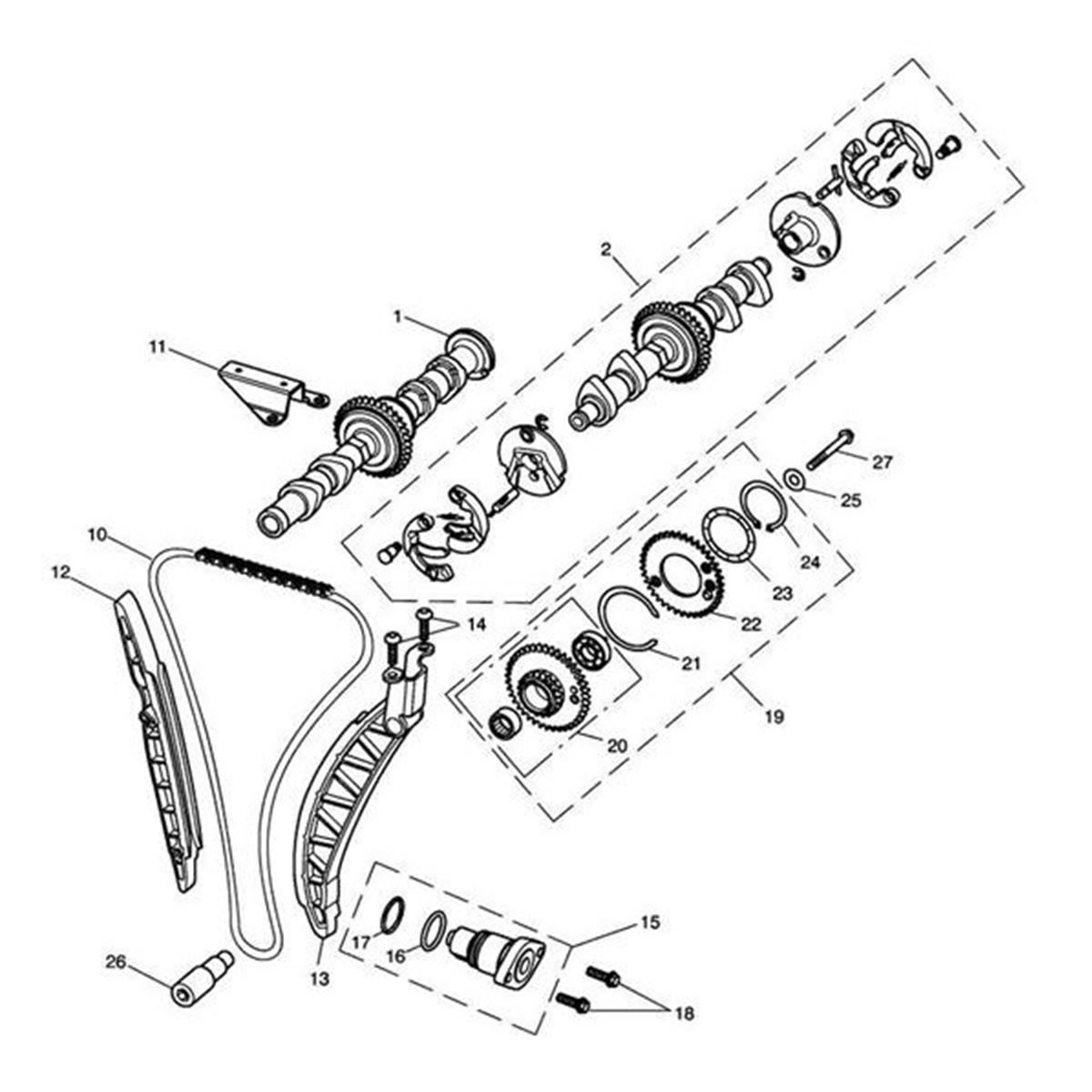 Bild von Assy, Cam Idler, 19t, 38t