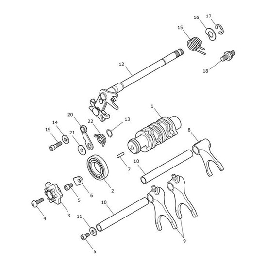 Bild von Assy, Gearchange Mechanism
