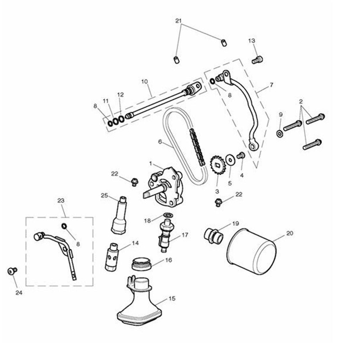 Bild von Assy, Spraybar, Oil, Stator