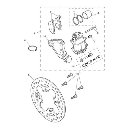 Bild von BEFESTIGUNGSKIT, BREMSSATTEL