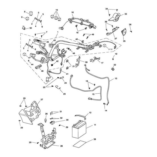 Bild von BRACKET,HORN AND COVER