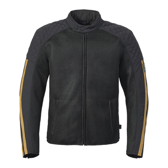 Bild von BRADDAN RETRO MESH JACKET BLACK / GOLD