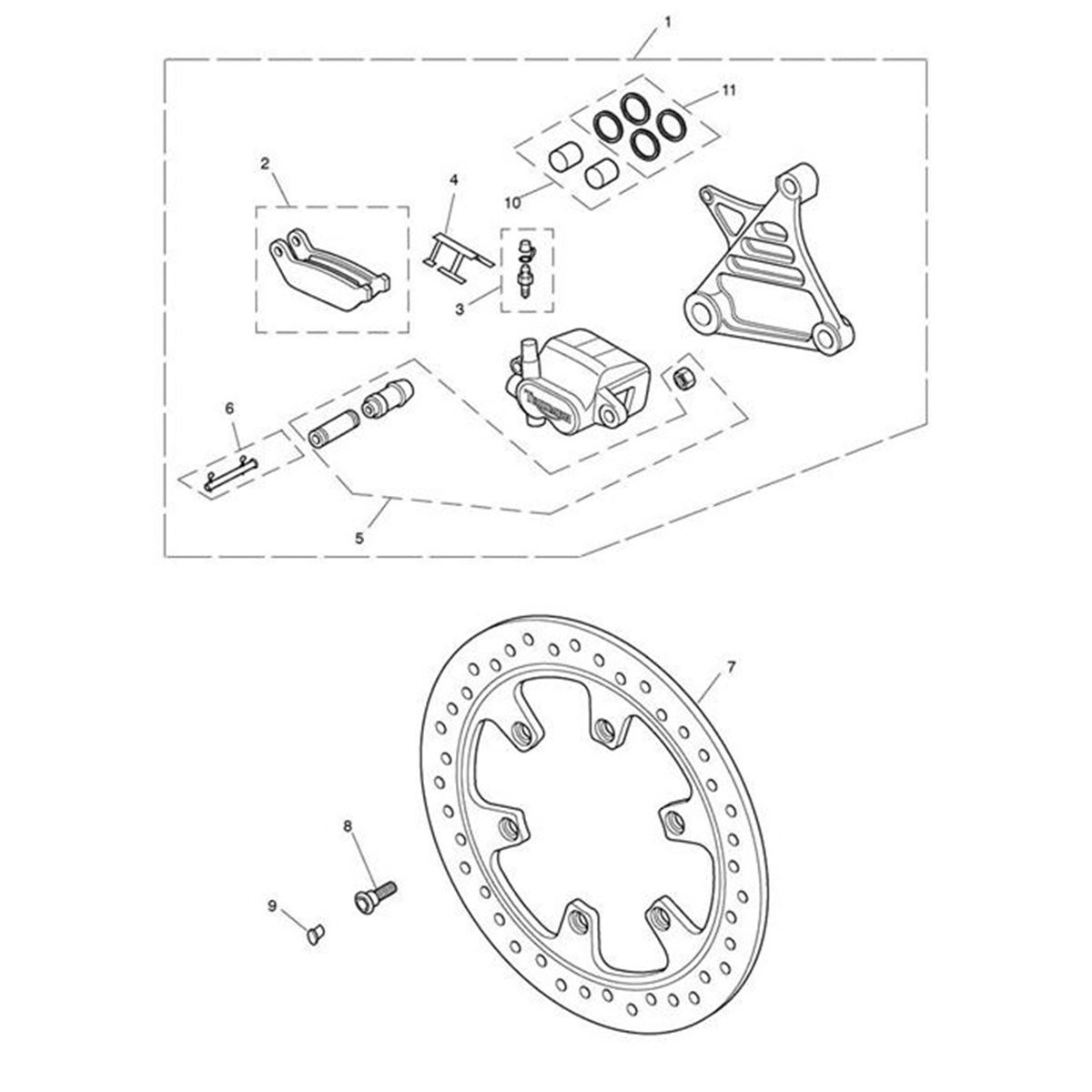 Bild von BREMSSATTEL, HINTEN