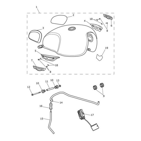 Bild von Badge, Fuel Tank, Infill, LH