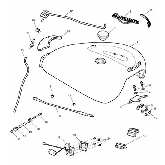 Bild von Badge, Fuel Tank, LH