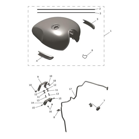 Bild von Badge, Fuel Tank, LH
