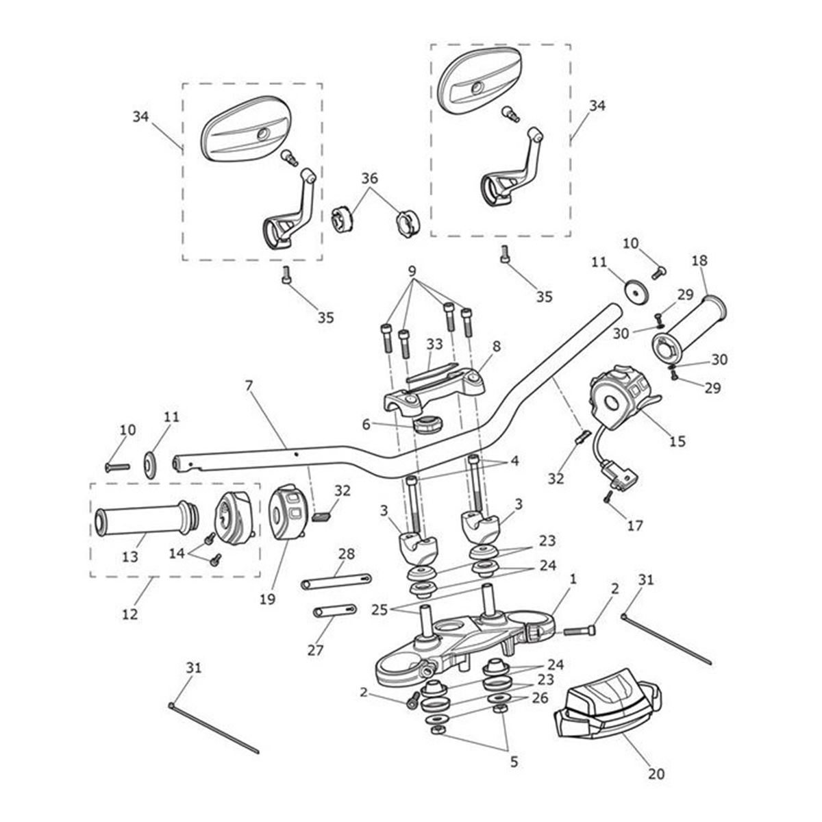 Bild von Badge, R, Clamp, Handlebar