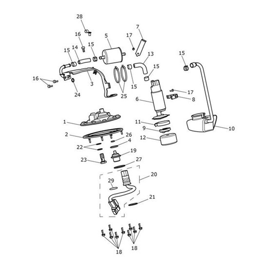 Bild von Baffle, Fuel Pump