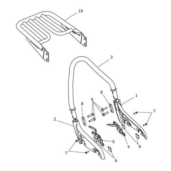 Bild von Bar, Passenger Backrest