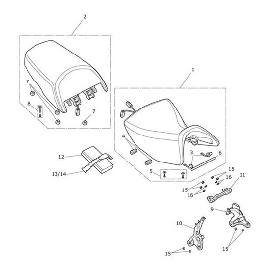 Bild von Bar, Rider Seat, Spares