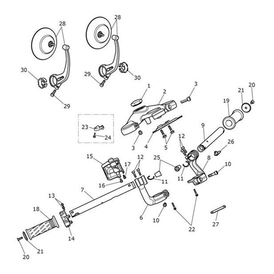 Bild von Bar End Mirror Assembly