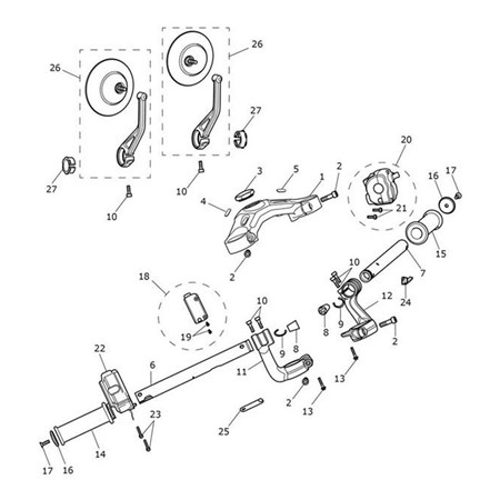 Bild von Bar End Mirror Assy, Brushed