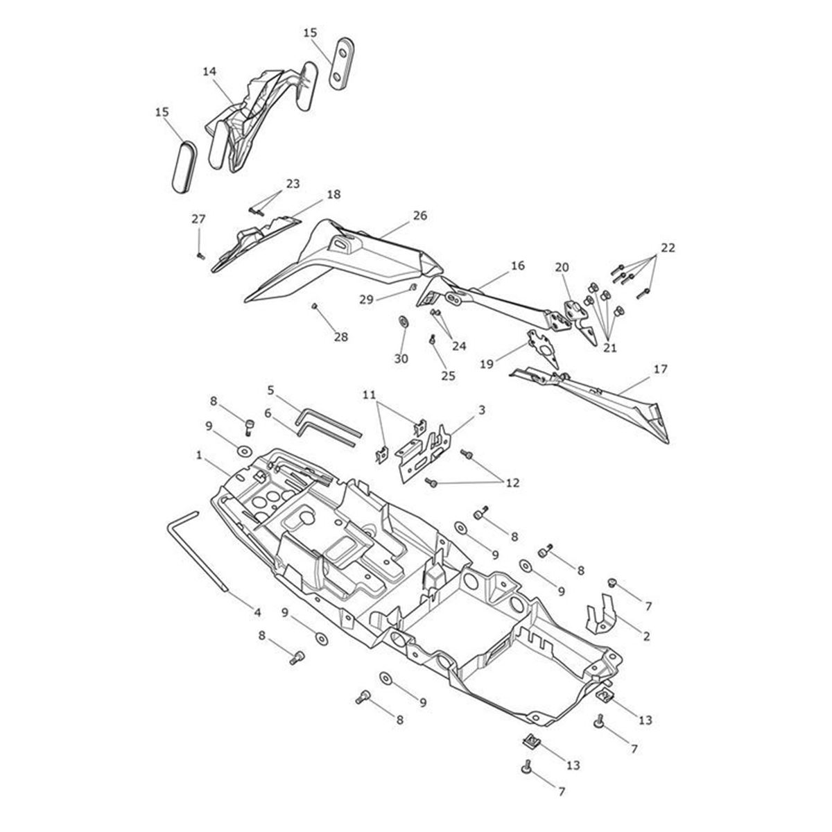 Bild von Battery Tray, Moulding