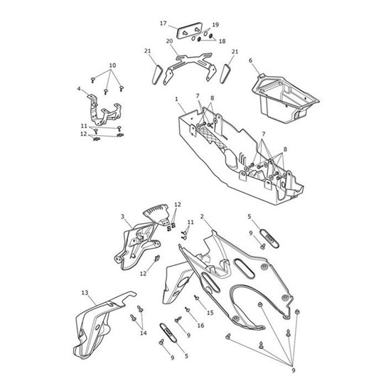 Bild von Battery Tray Spares Kit