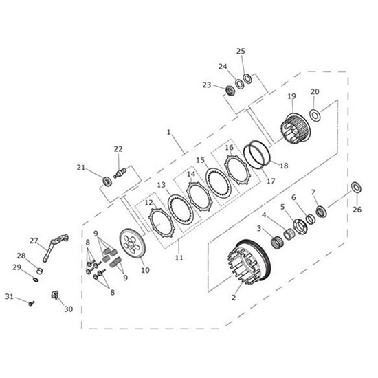 Bild von Bearing, Clutch, 40 x 45 x 22