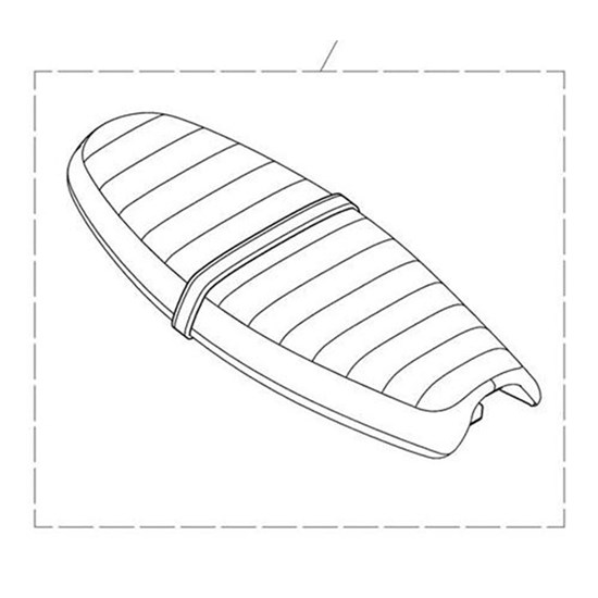 Bild von Bench Seat, Ribbed, Brown