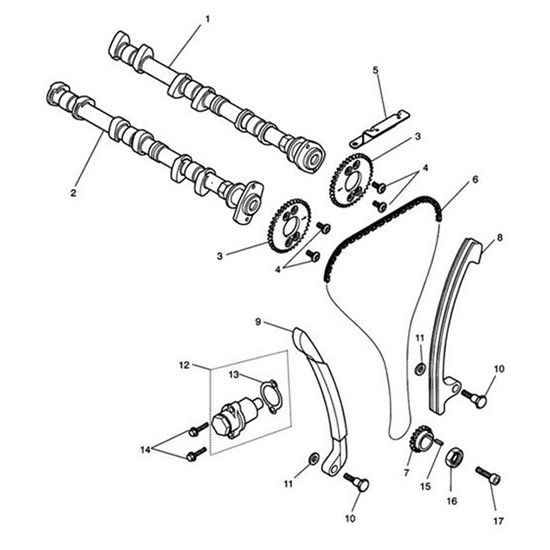 Bild von Blade, Tensioner, Camchain, Alu