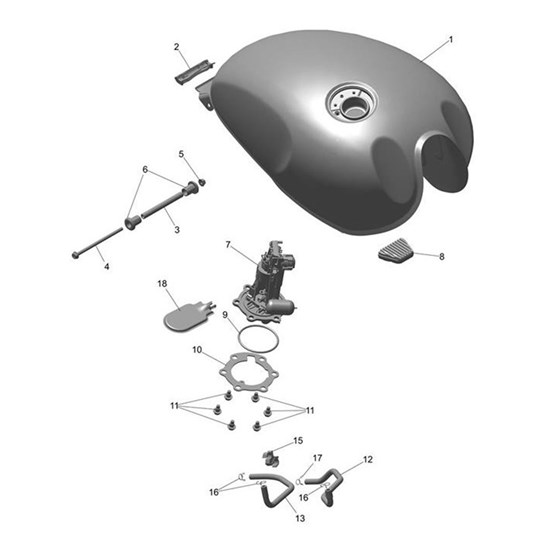 Bild von Bolt, Flanged, M6 x 1