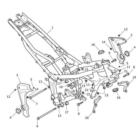 Bild von Bolt, HHF, Lghtd, M10 x 40, Slv