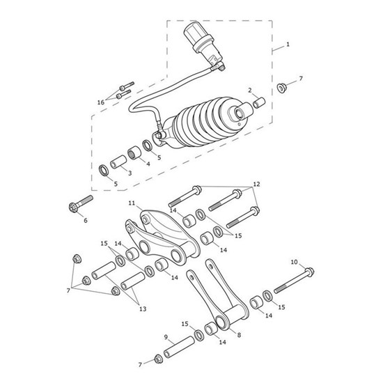 Bild von Bolt, HHF, M10 x 100, Slv