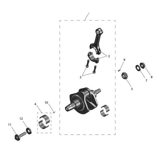 Bild von Bolt, Hexalobular, Flanged, M9