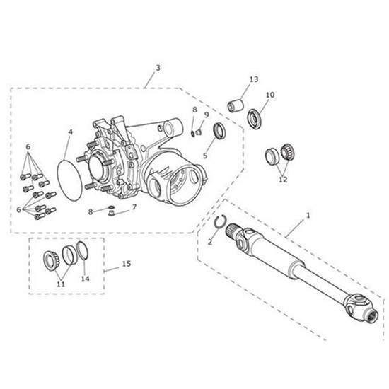 Bild von Bolt, Rear Bevel, Kit