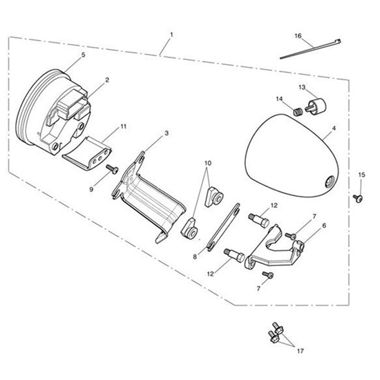 Bild von Bolt, Shld, M5 x 5, H/H, M4 Int