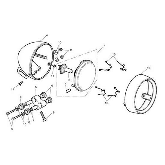 Bild von Bowl, Headlight Assy