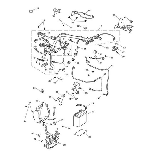 Bild von Bracket, Alarm, Main Harness