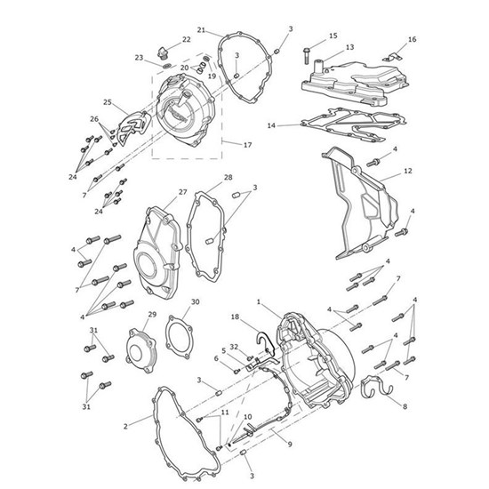 Bild von Bracket, Alternator Cable Guide