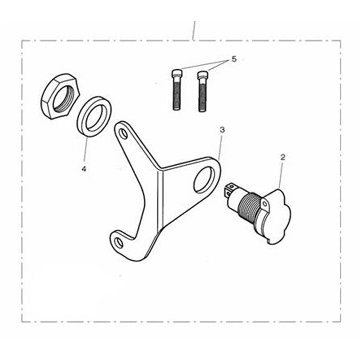 Picture of Bracket, Aux Power Socket