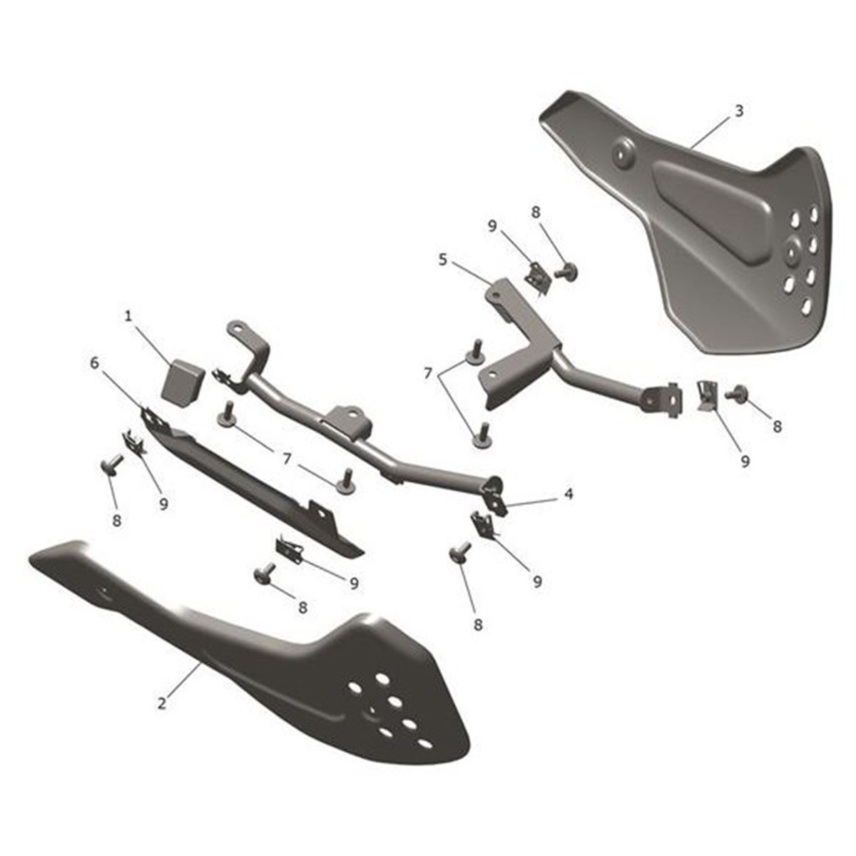 Bild von Bracket, Bellypan, Fabricated, RH
