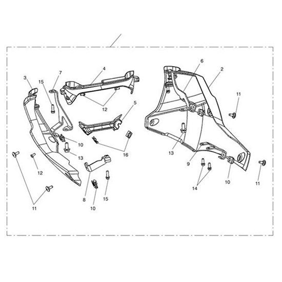 Bild von Bracket, Bellypan, Front, LH