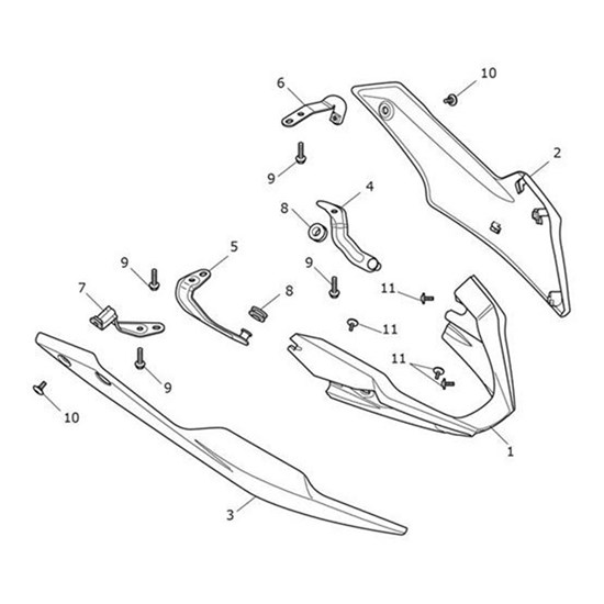 Bild von Bracket, Bellypan, LHF