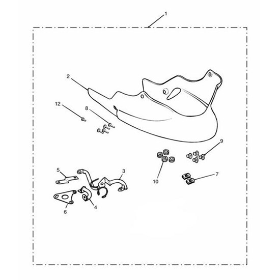 Bild von Bracket, Bellypan LHF