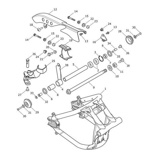 Bild von Bracket, Brake Hose, Rear