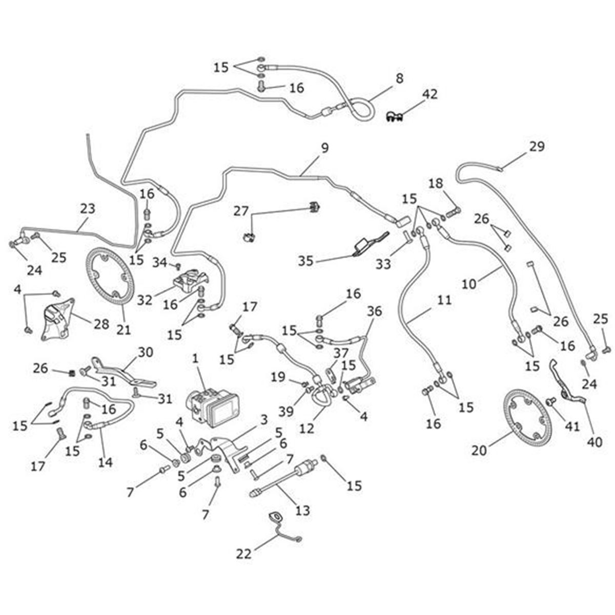 Bild von Bracket, Brake Hose