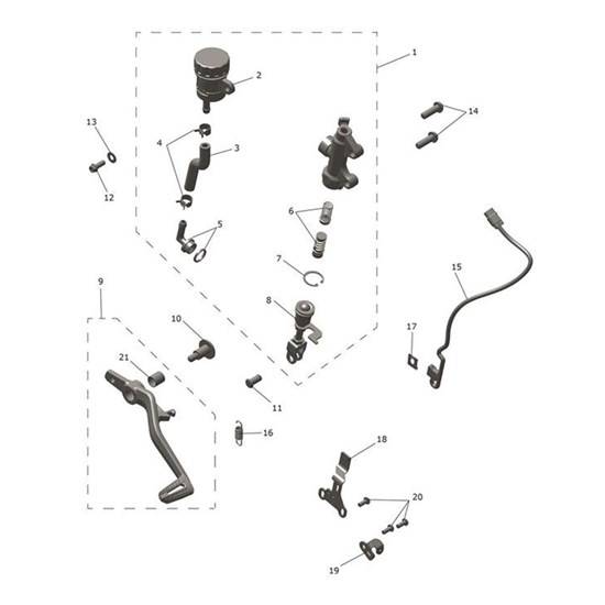 Bild von Bracket, Brake Switch