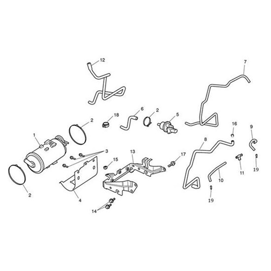 Bild von Bracket, Carbon Cannister